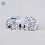  E048 Bông tai xoắn ốc baguette 