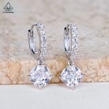  E041 Bông tai khoen cushion 