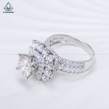  RX527 7mm FULL MOIS Nhẫn nữ vuông 