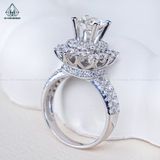  RX527 7mm FULL MOIS Nhẫn nữ vuông 