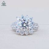  RX527 7mm FULL MOIS Nhẫn nữ vuông 