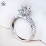  RX528 5.4mm Nhẫn nữ hoa đá 10 cánh 