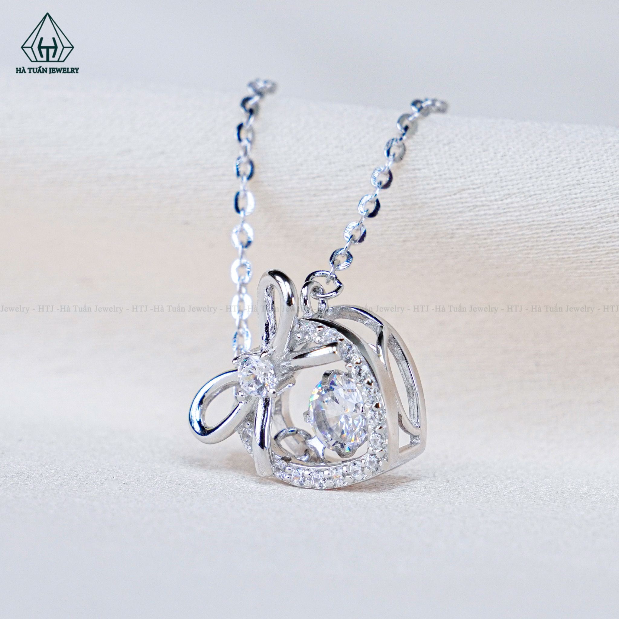  N655 Dây mặt liền tim nơ 