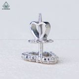  EX444 Bông tai FULL MOIS trái tim 