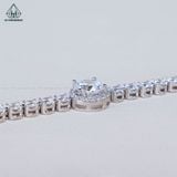  B971 7mm Lắc tay full đá halo tròn 
