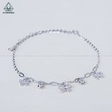  A435 Lắc chân bướm đá baguette 