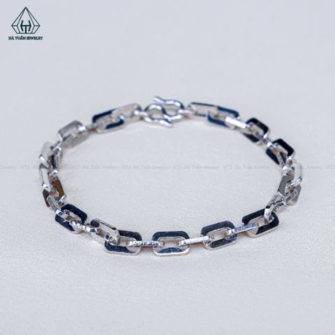 B090 4mm Lắc tay xích chữ nhật