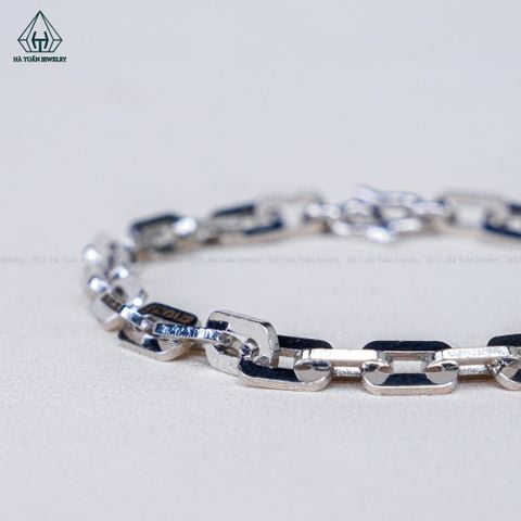 B090 4mm Lắc tay xích chữ nhật