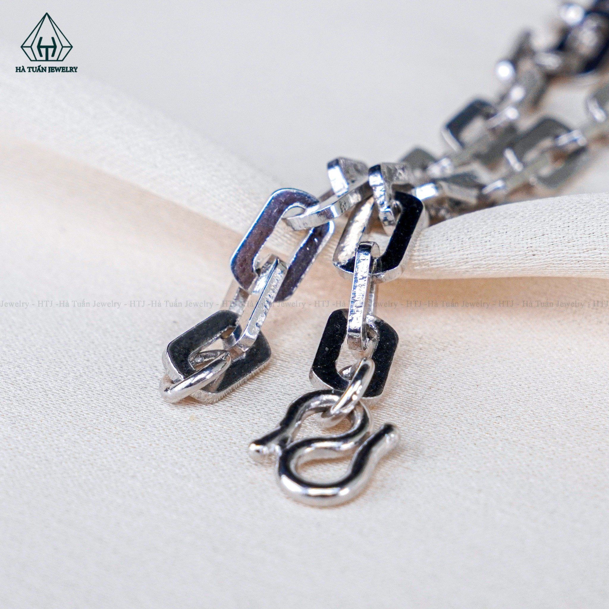  BB072 Lắc tay xích chữ nhật 