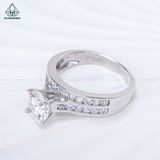  RX529 7mm Nhẫn nữ 2 hàng đá chìm 