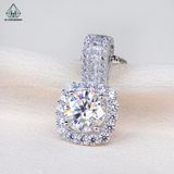  PX242 8.1mm Mặt dây chuyền halo vuông 