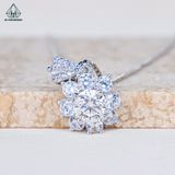  PX241 6.3mm Mặt dây chuyền vuông đa so le 