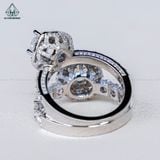  RG185 VT14K Lab Diamond 6.3mm + Lab Diamond Cushion 6*6mm 