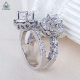  RG185 VT14K Lab Diamond 6.3mm + Lab Diamond Cushion 6*6mm 