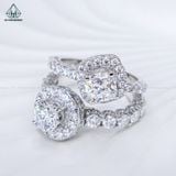  RG185 VT14K Lab Diamond 6.3mm + Lab Diamond Cushion 6*6mm 