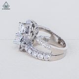  RG185 VT14K Lab Diamond 6.3mm + Lab Diamond Cushion 6*6mm 