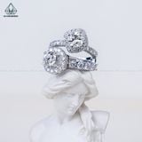  RG185 VT14K Lab Diamond 6.3mm + Lab Diamond Cushion 6*6mm 