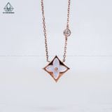  N505 Dây chuyền L.V xi vàng hồng 