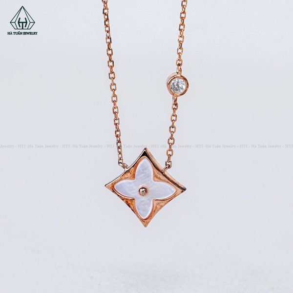  N505 Dây chuyền L.V xi vàng hồng 