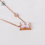  N505 Dây chuyền L.V xi vàng hồng 