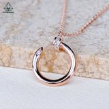  N506 Dây chuyền đinh xi vàng hồng 
