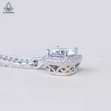  N661 Dây mặt liền halo vuông chủ MOIS 6.5mm (không mã cạnh) 
