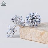  EX098 6mm Bông tai hoa V 