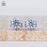  EX098 6mm Bông tai hoa V 