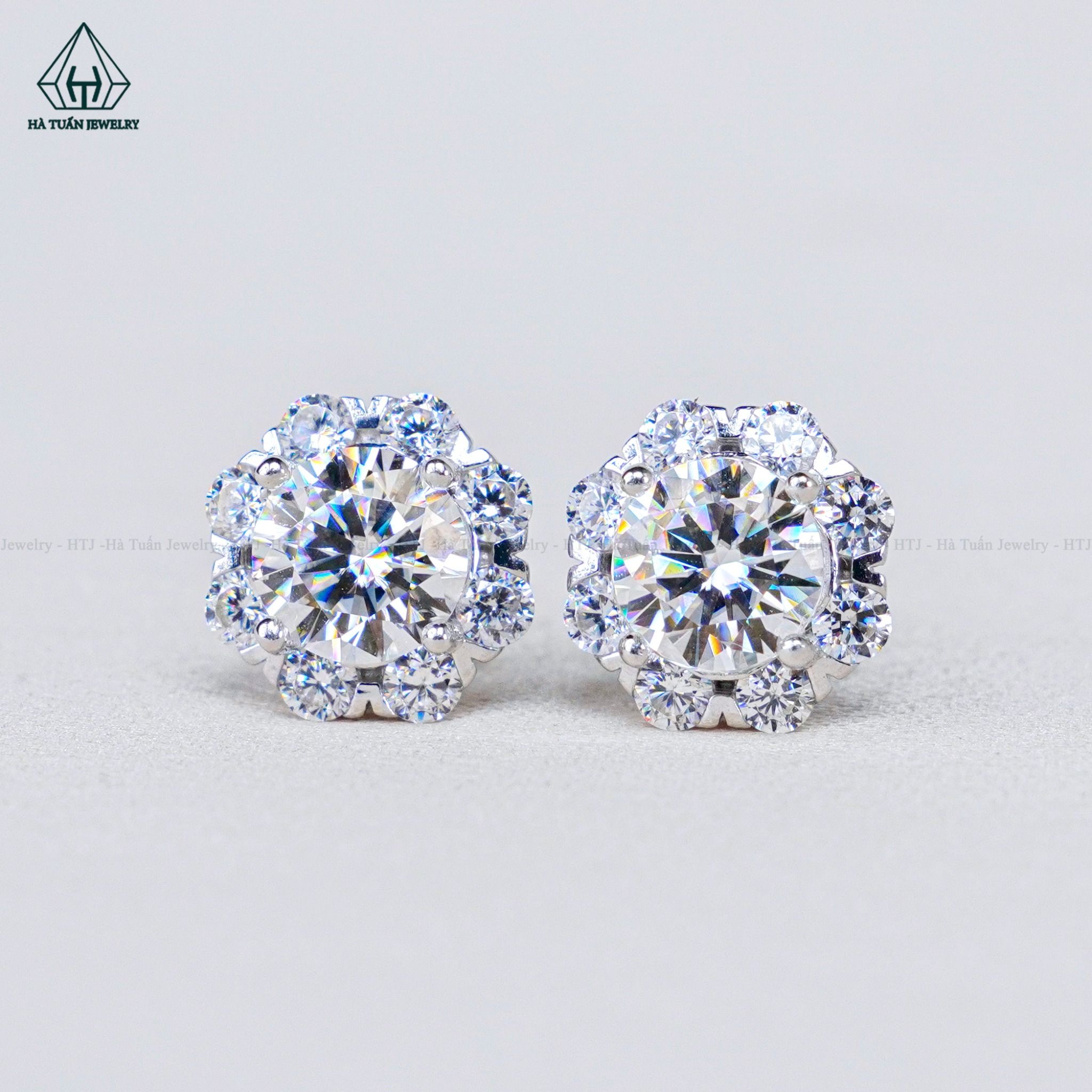  EX098 6mm Bông tai hoa V 