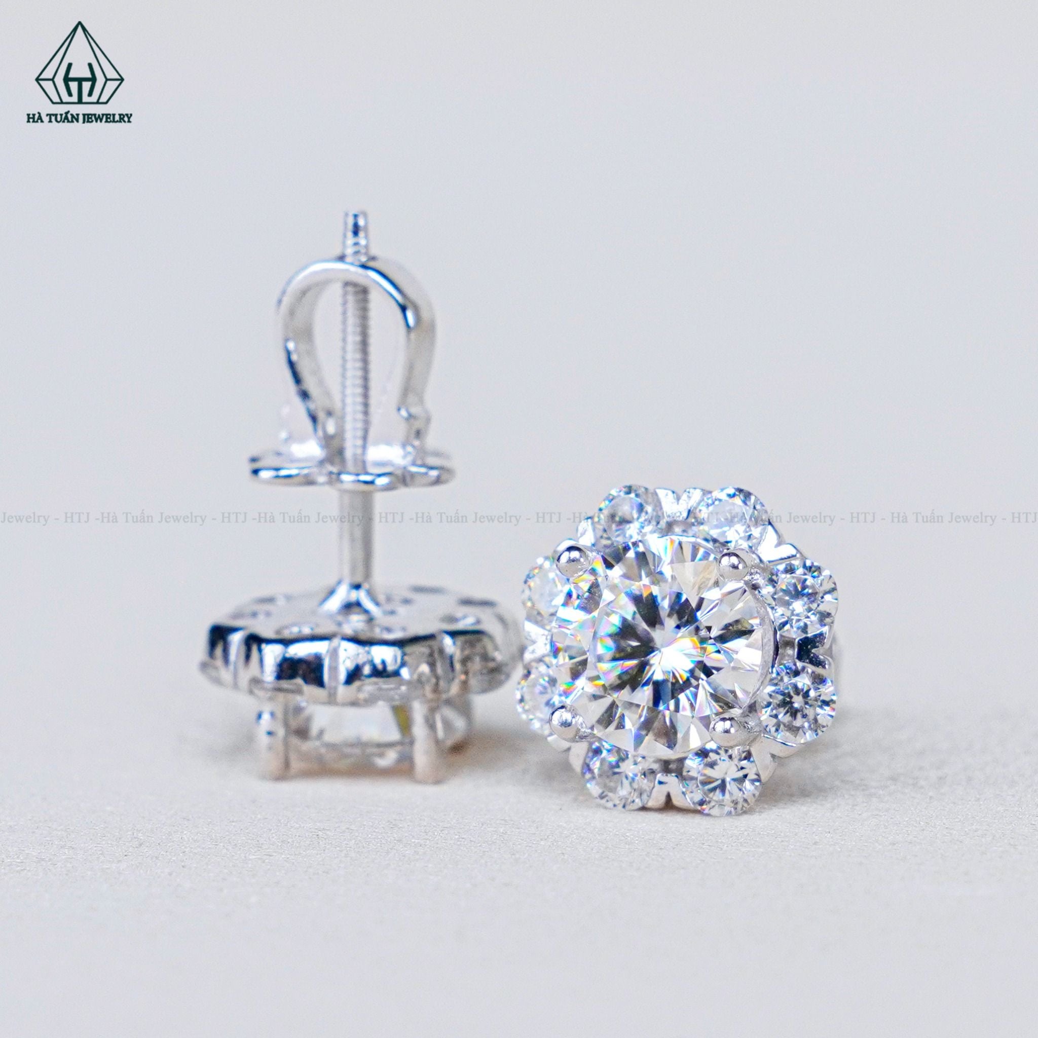  EX098 6mm Bông tai hoa V 