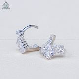  E062 bông tai khoen đá thoi 