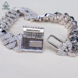  B979 11mm Lắc tay Cuban đá CZ 