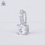  PX091 5-6-6.3mm Mặt dây 1 viên đá 
