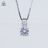  PX246 7.5mm Mặt dây chuyền thanh đá baguette 