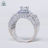  RMX037 6mm Nhẫn nam viền baguette 