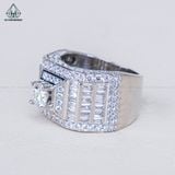  RMX037 6mm Nhẫn nam viền baguette 
