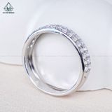  R973 Nhẫn nữ 2 hàng đá 