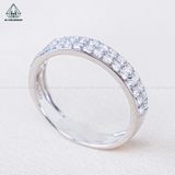  R973 Nhẫn nữ 2 hàng đá 