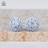  EX458 4.5mm Bông tai hoa 