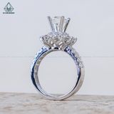  RX536 6.3mm Nhẫn nữ FULL MOIS hoa đá 