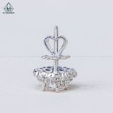  EX461 5mm Bông tai FULL MOIS tròn 2 vành 