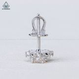  EX457 4.5mm Bông tai hoa 8 cánh nhọn 