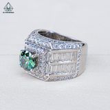  RMX142 FULL MOIS 8mm Nhẫn nam viền baguette 