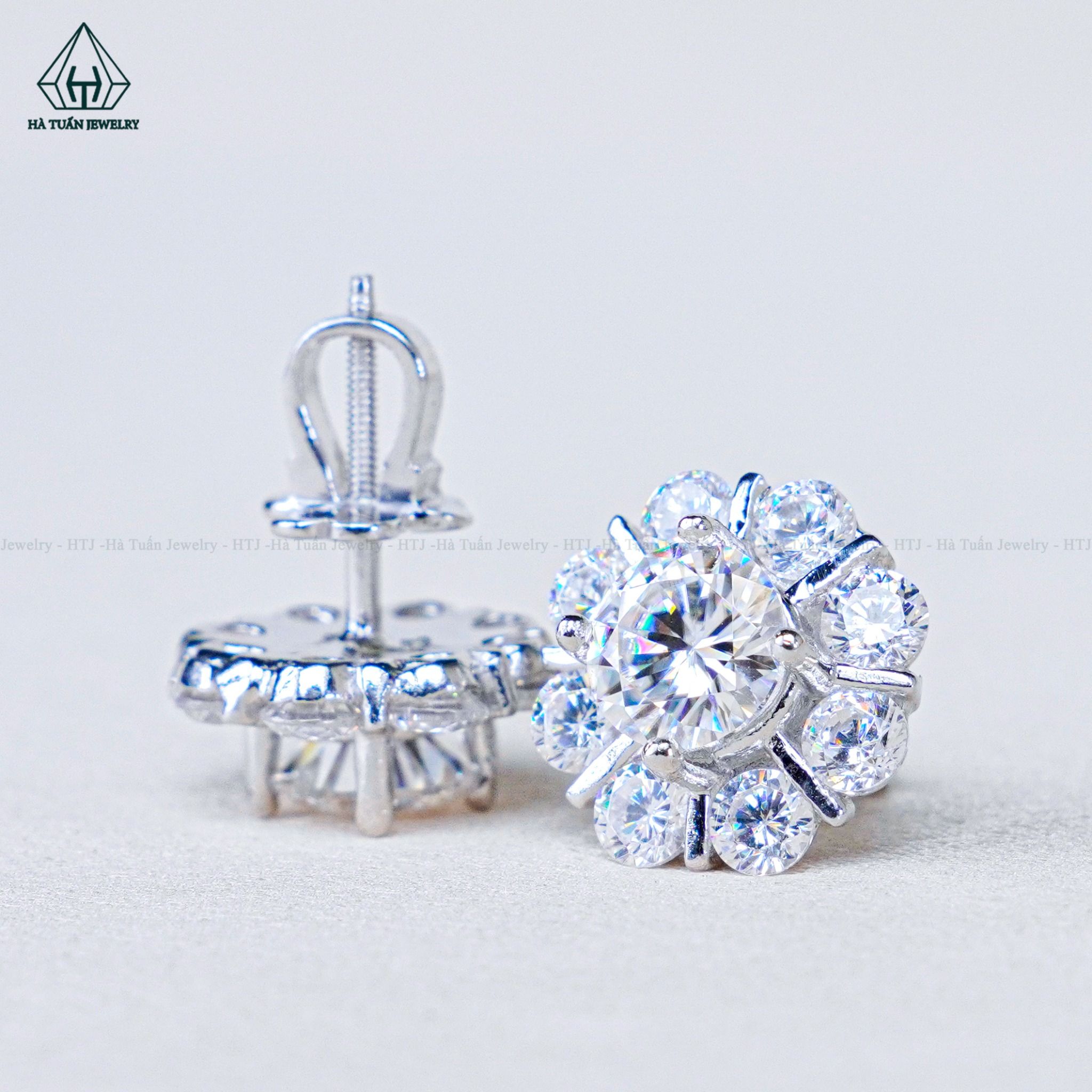  EX464 6mm Bông tai 8 cánh 