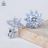  EX462 6mm Bông tai hoa 10 cánh nhọn 