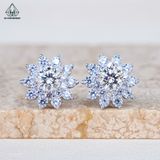  EX462 6mm Bông tai hoa 10 cánh nhọn 