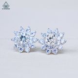  EX462 6mm Bông tai hoa 10 cánh nhọn 