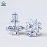  EX462 6mm Bông tai hoa 10 cánh nhọn 