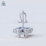  EX469 5mm Bông tai vuông đá 