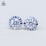  EX468 5.4mm Bông tai tròn đá 